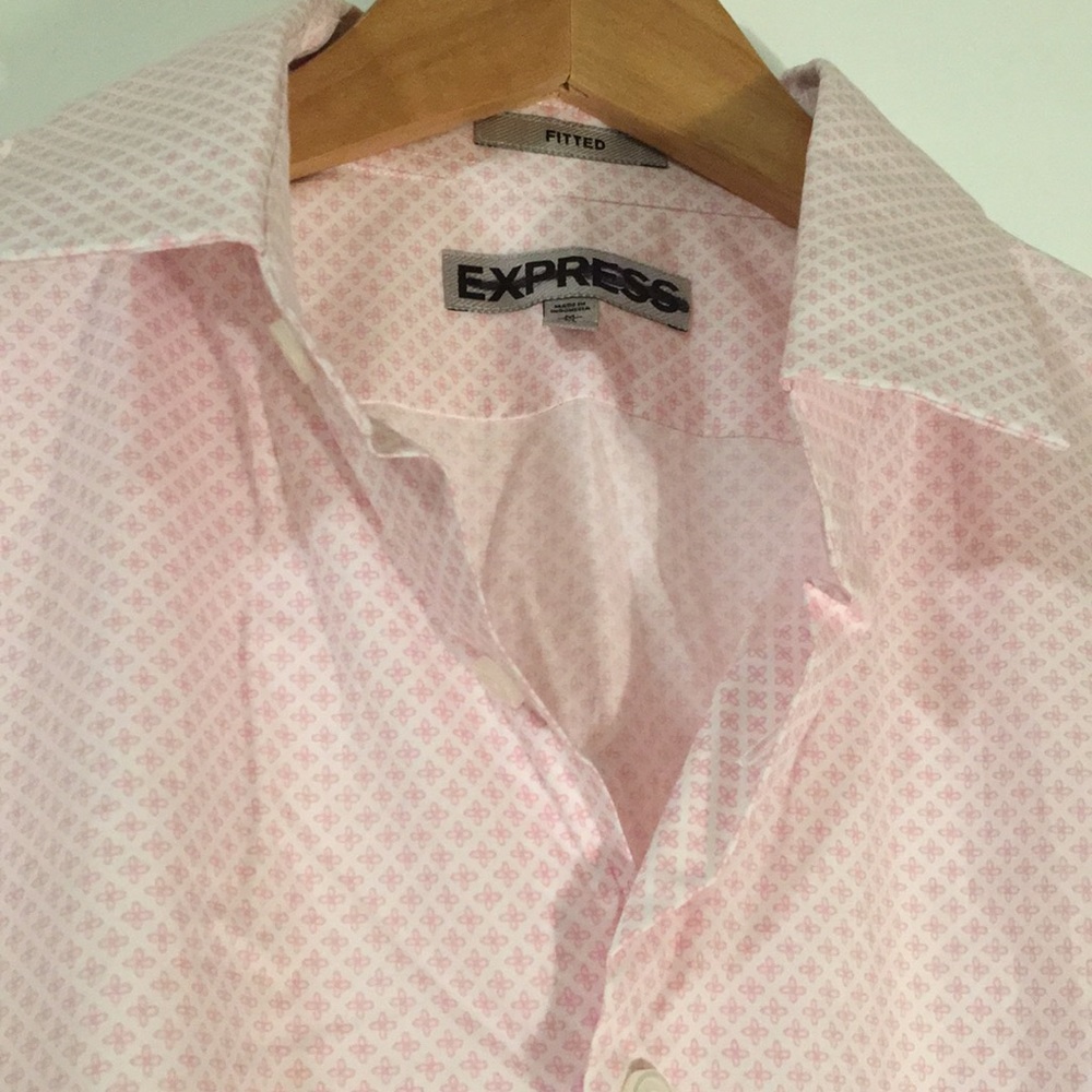 EXPRESS Pattern Dress Shirt - Picture 2 of 2